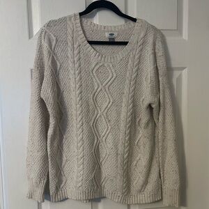 Old Navy Oatmeal Knit Long Sleeve Sweater